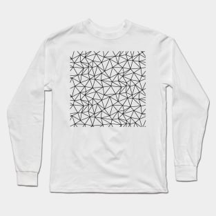 Black Line Triangle Geometric Long Sleeve T-Shirt
